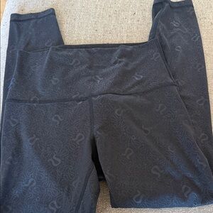 lululemon athletica Black High-Rise Patterned Leggings